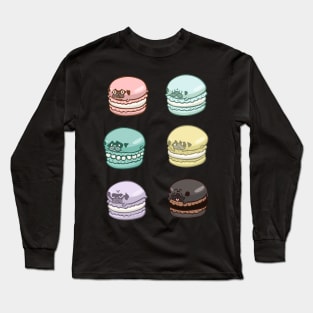 Pug Macarons Long Sleeve T-Shirt